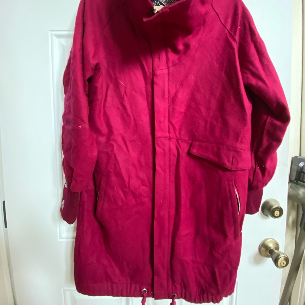 Nikita Wool Jacket. Maroon Fall Jacket- L - image 3